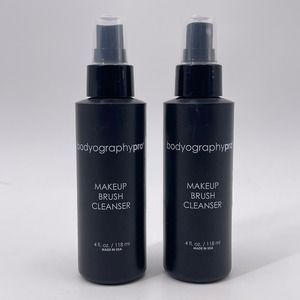 TWO Bodyography PRO Makeup Brush Cleanser Spray 4oz Each NEW Made in USA